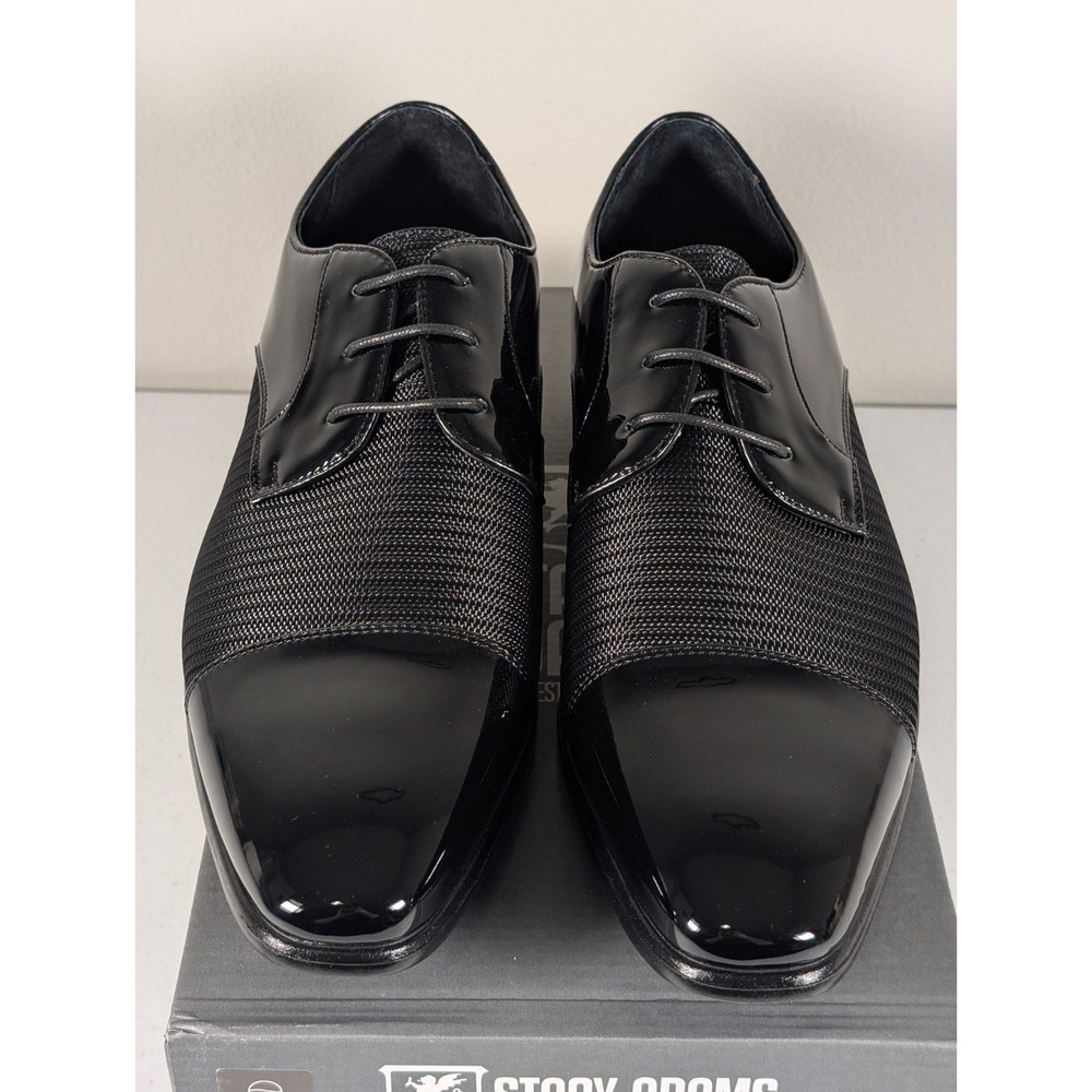 Stacy Adams Pharaoh Oxford Cap Toe Men's 13 WIDE Black Dress Shoes 25530-001 - Picture 6 of 10